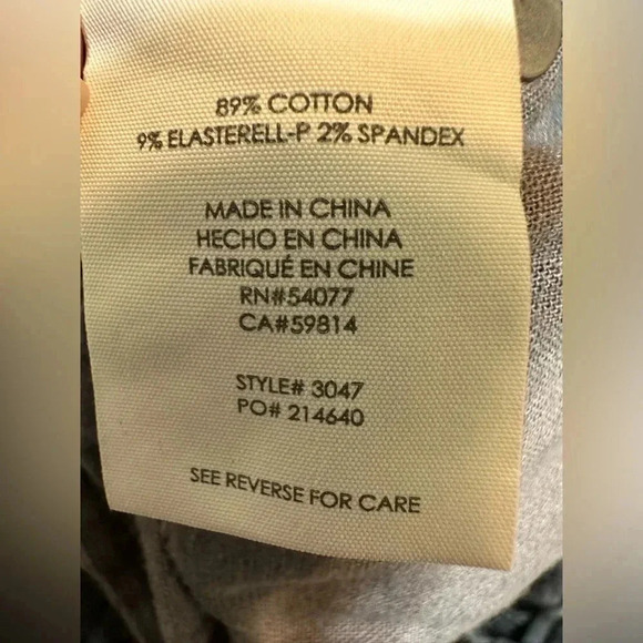 Cabi Jeans Womens Blue Grid Print Curvy Skinny Mid Rise Skinny Leg - Picture 6 of 8